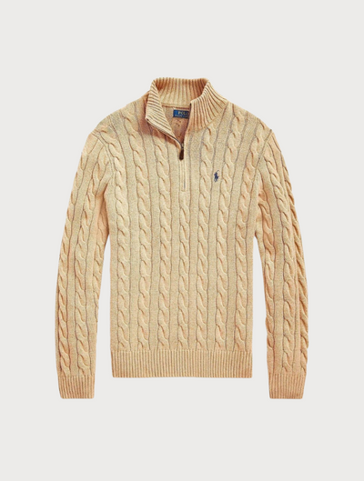 RL Sweater with Cable 1/4 Zip