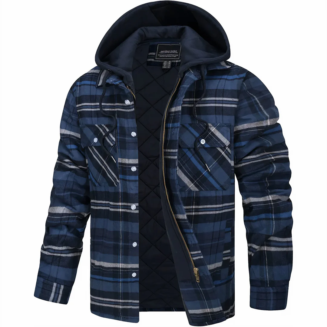 Easton | Checked jacket with zip