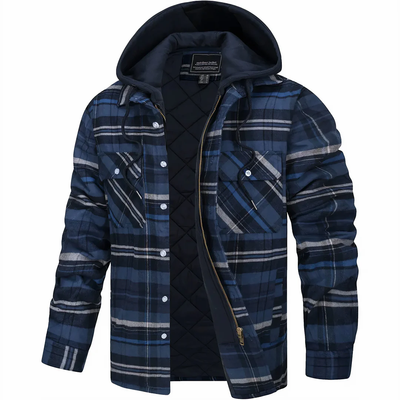 Easton | Checked jacket with zip