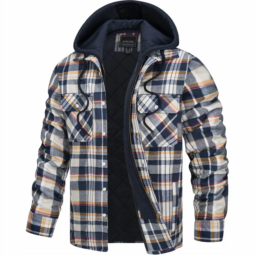 Easton | Checked jacket with zip