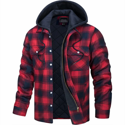 Easton | Checked jacket with zip