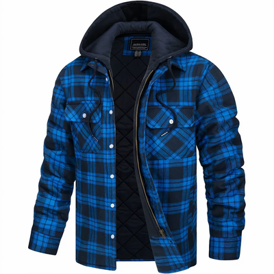 Easton | Checked jacket with zip