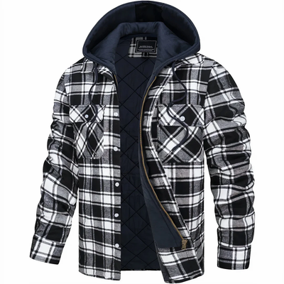 Easton | Checked jacket with zip